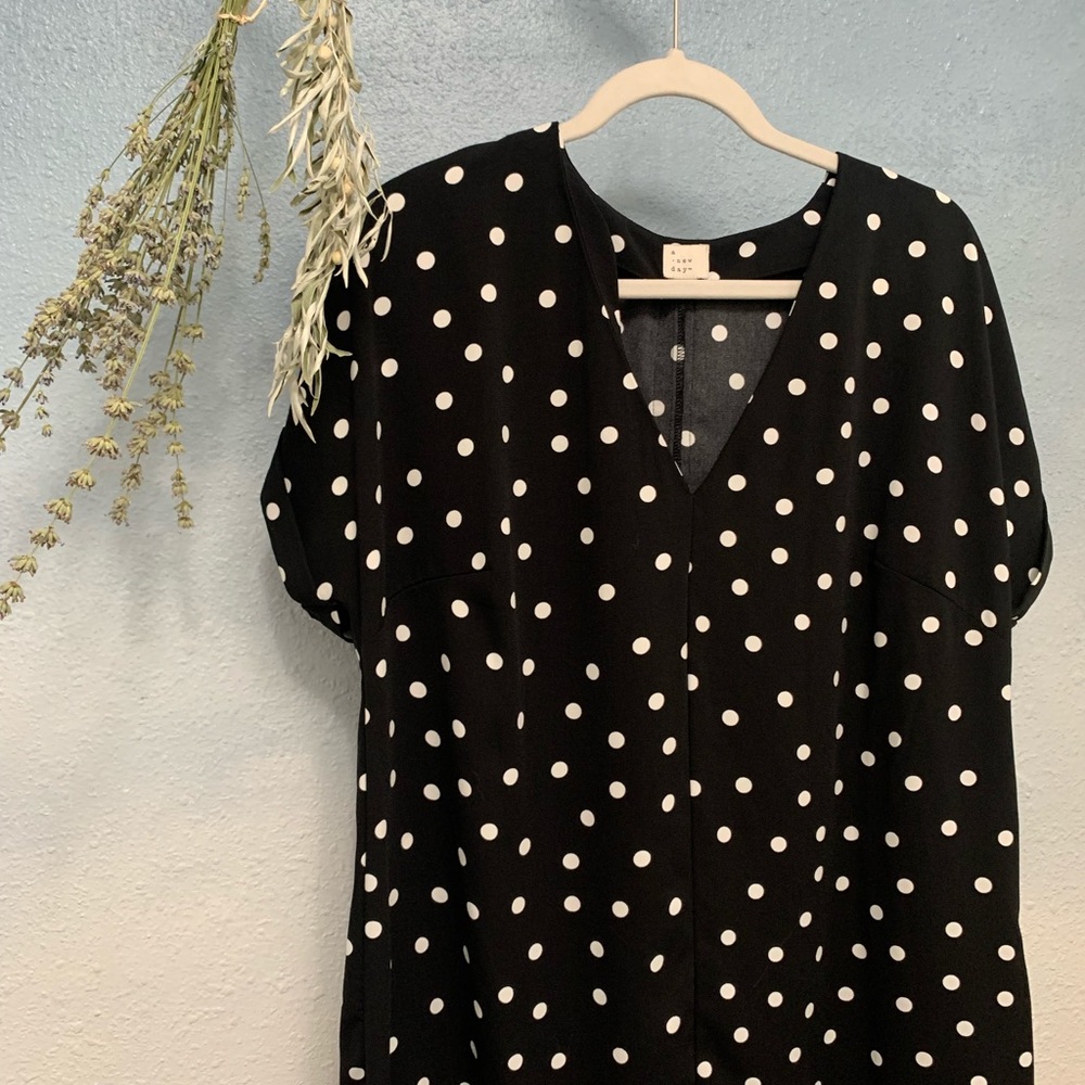 Polka Dot Dress Knee Length